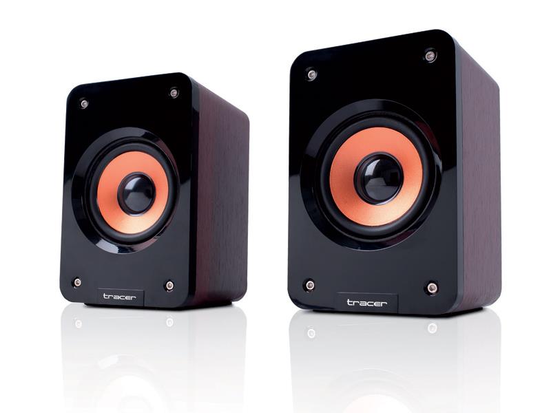 Reproduktory 2.0 Tracer ORLANDO USB 5W hnedé